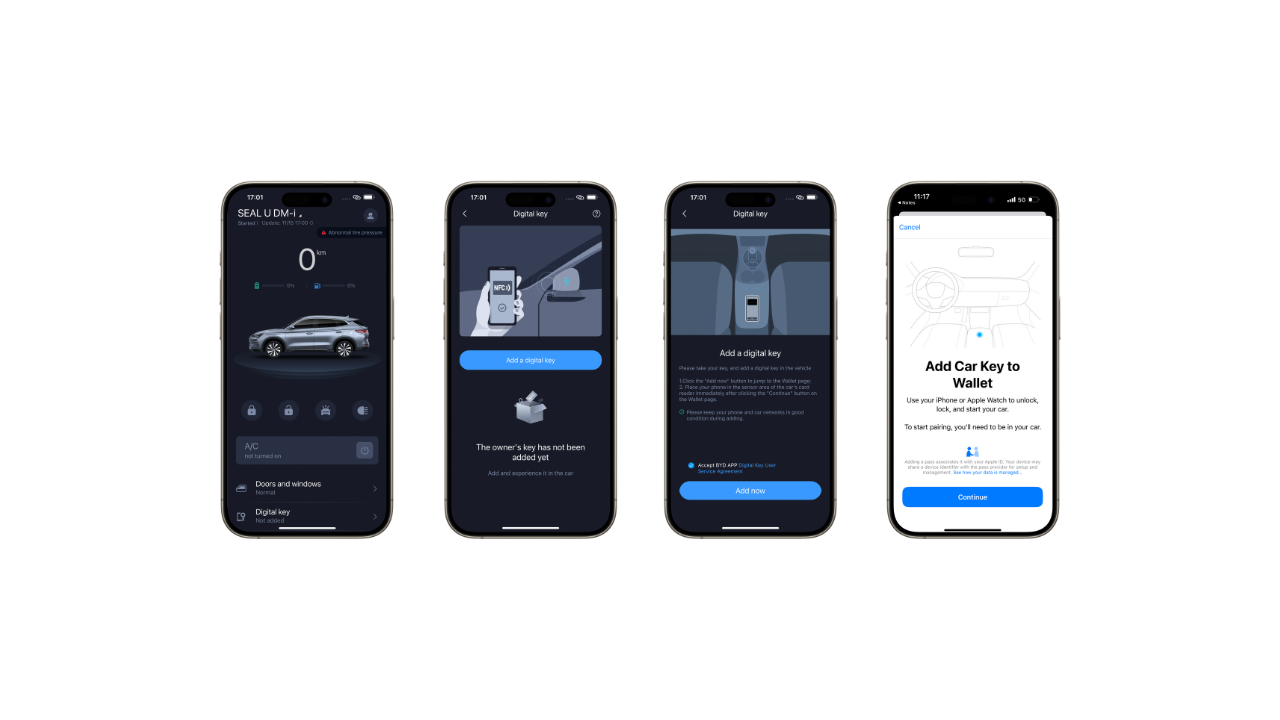 Setting up the BYD Digital Key on Your iPhone